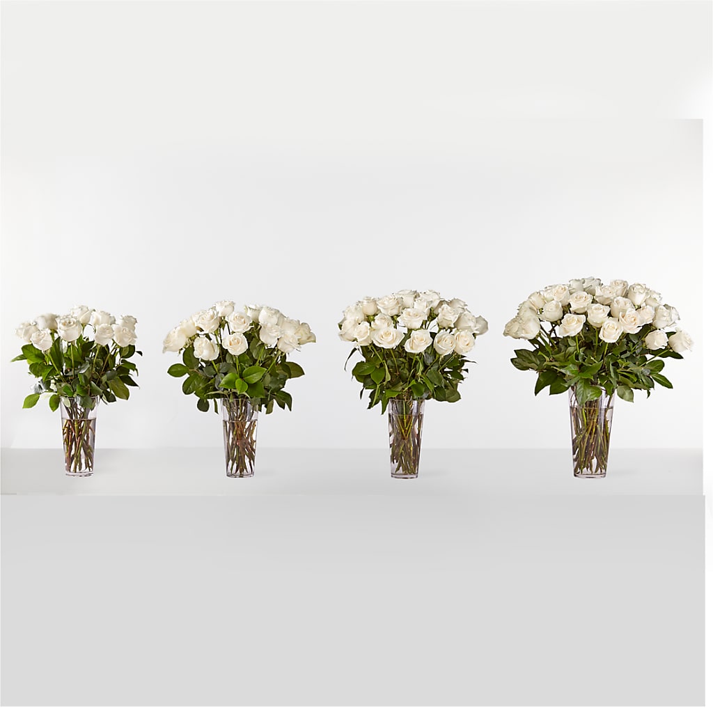 Long Stem White Rose Bouquet – Luxesse Roses, Herriman UT