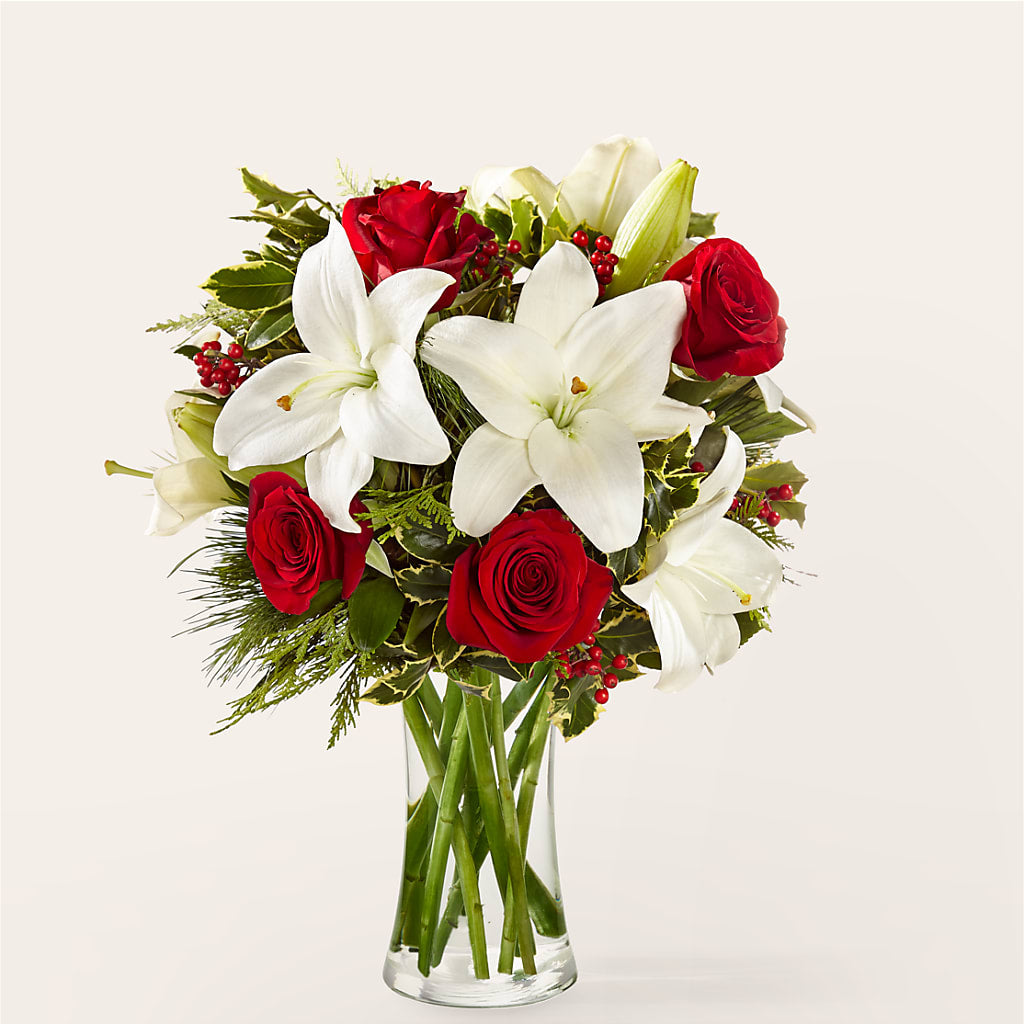 Sparkling Snowflakes Bouquet – Luxesse Roses, Herriman UT