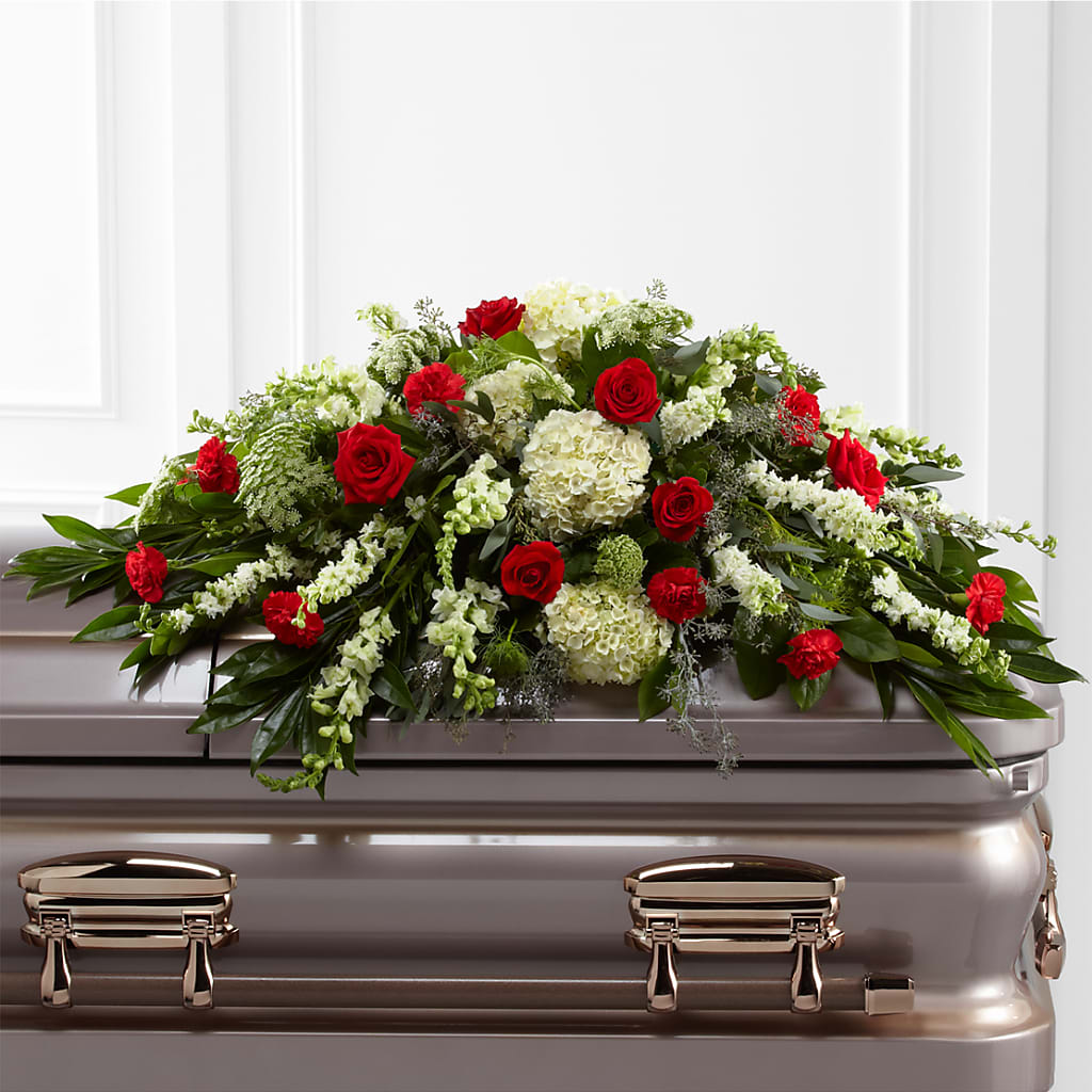 Sincerity Casket Spray – Luxesse Roses, Herriman UT