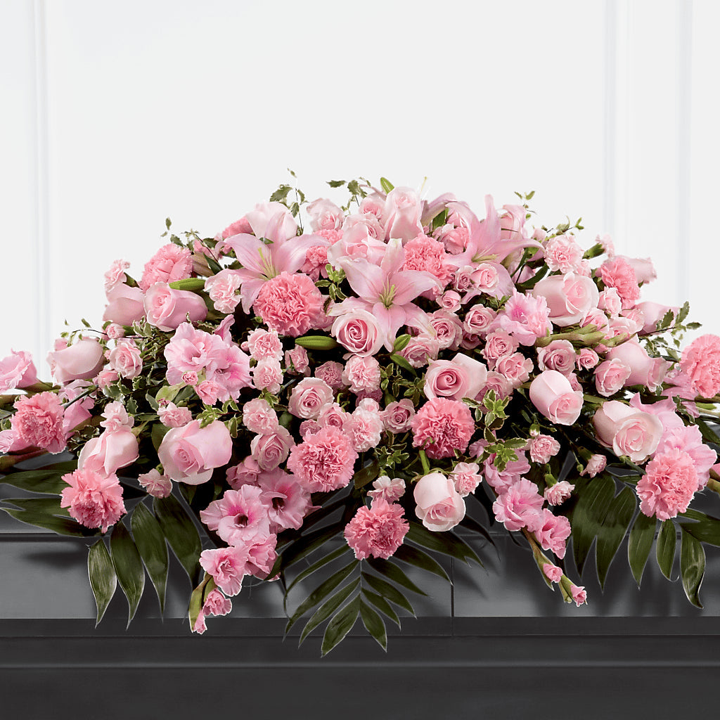 Garden of Comfort Casket Spray (Standard) – Luxesse Roses, Herriman UT