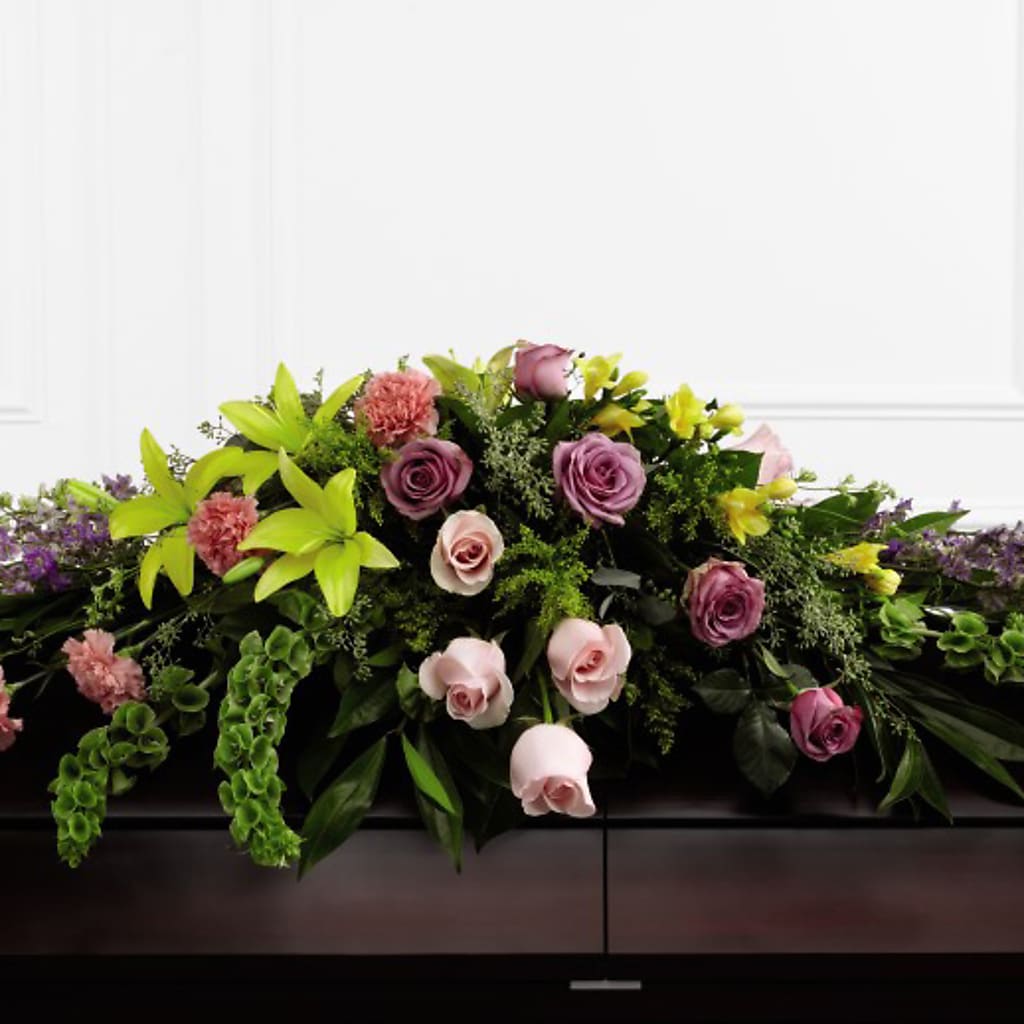 Forever Beloved Casket Spray – Luxesse Roses, Herriman UT