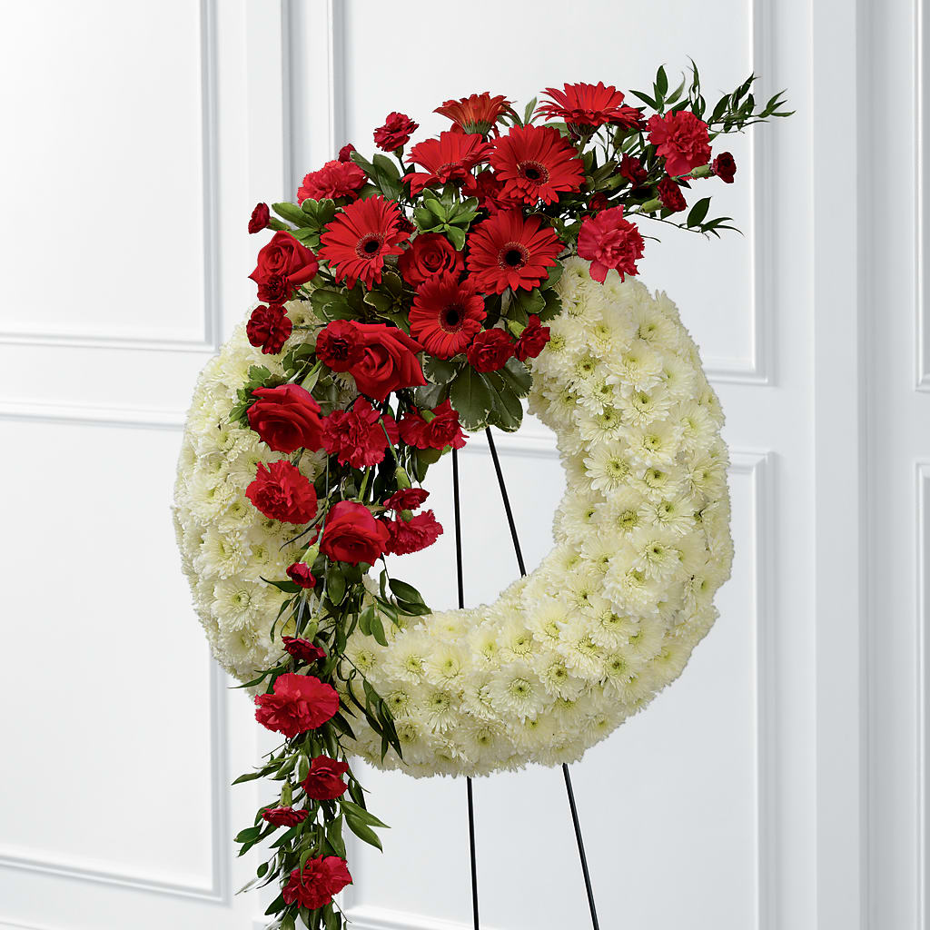 Graceful Tribute Wreath – Luxesse Roses, Herriman UT