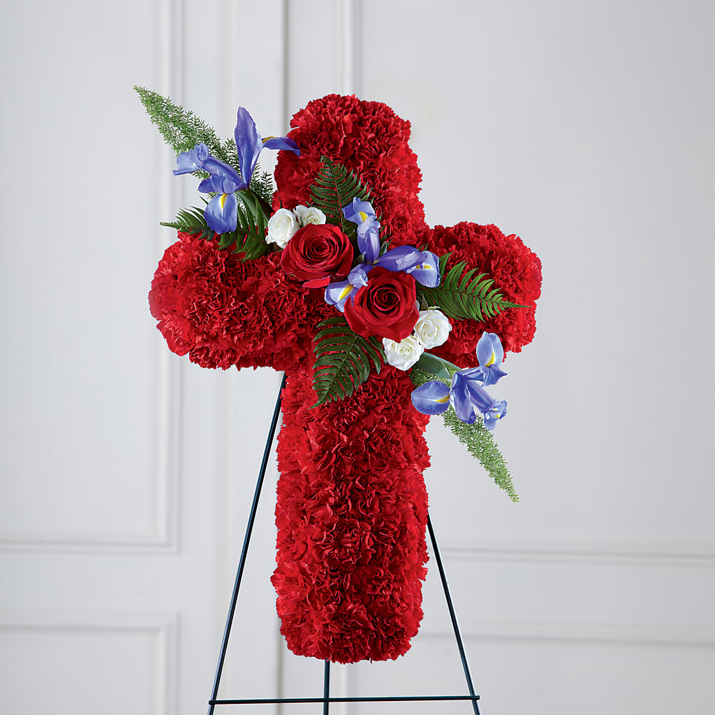 Faithful Hero Floral Cross – Luxesse Roses, Herriman UT