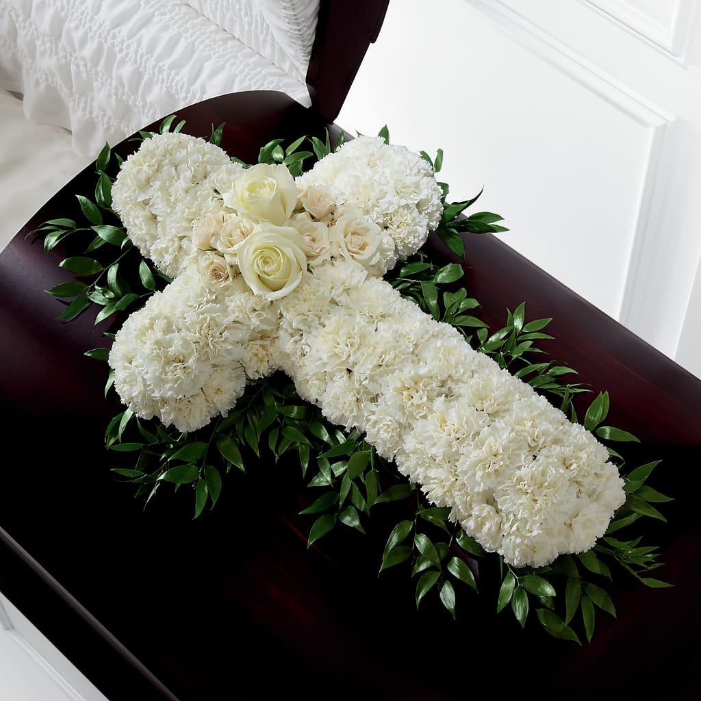 Peaceful Memories Casket Spray (Standard) – Luxesse Roses, Herriman UT