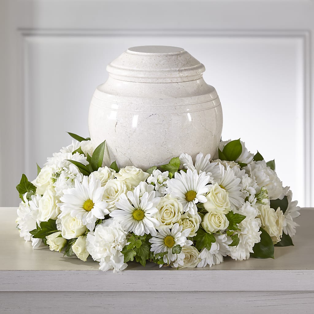 Ivory Gardens Cremation Adornment – Luxesse Roses, Herriman UT
