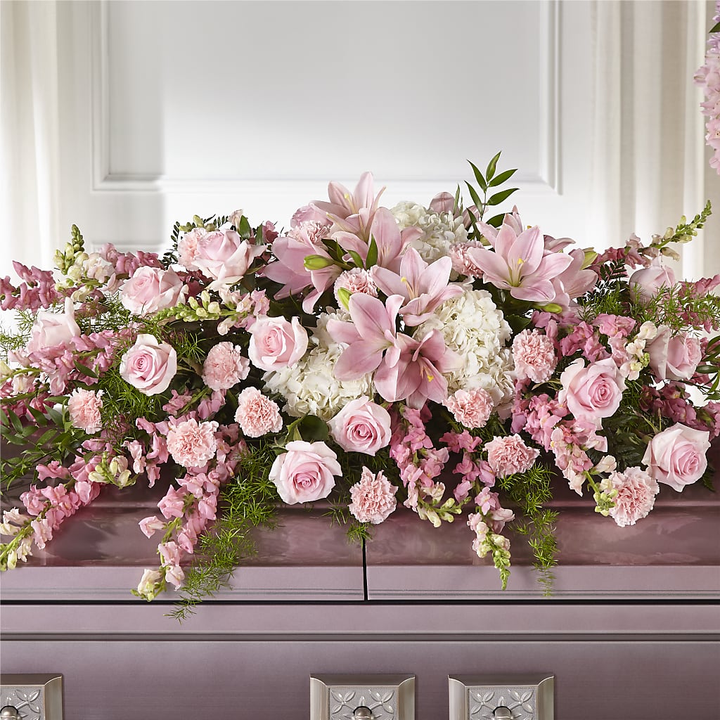 Life & Remembrance Casket Spray – Luxesse Roses, Herriman UT