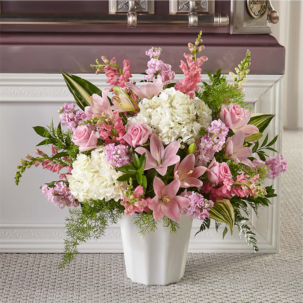 Simply Serene Floor Basket – Luxesse Roses, Herriman UT