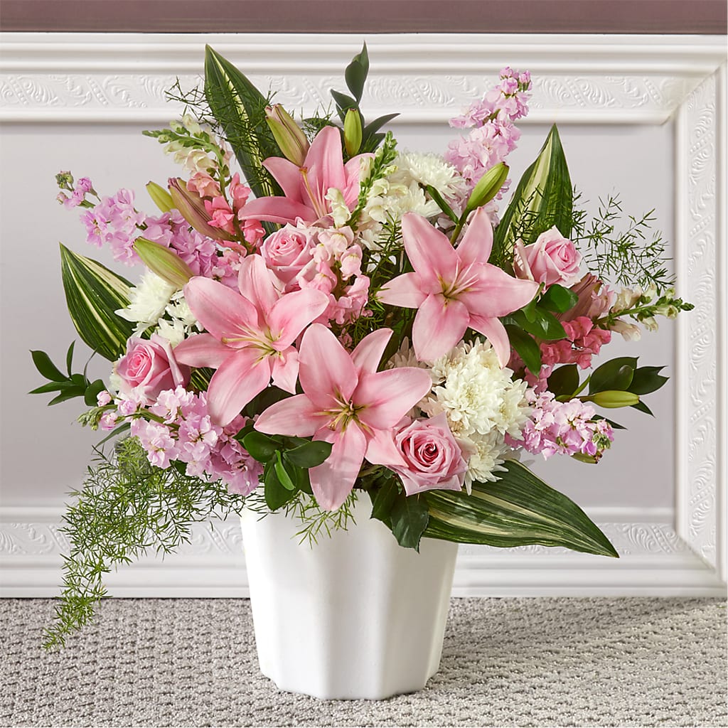 Simply Serene Floor Basket – Luxesse Roses, Herriman UT
