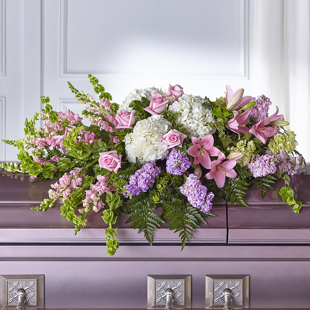 Life's Gratitude Casket Spray – Luxesse Roses, Herriman UT