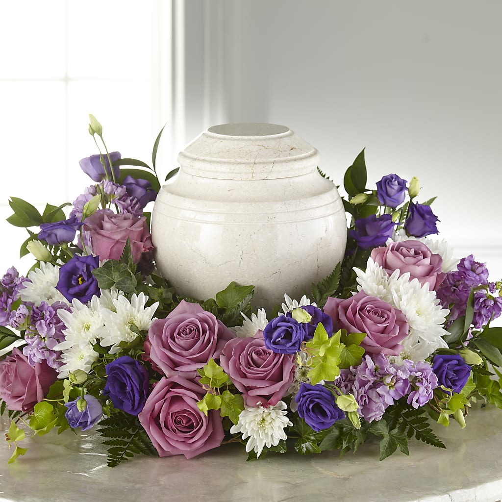 Blooming Sympathy Cremation Adornment – Luxesse Roses, Herriman UT