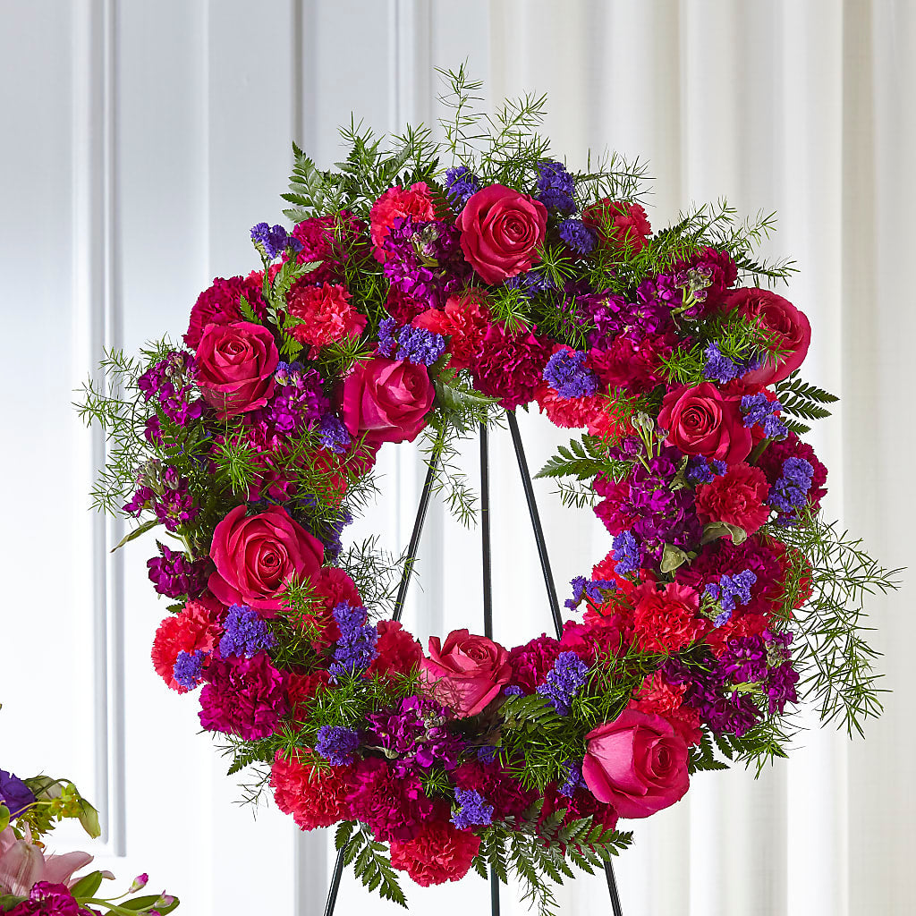 Calming Colors Wreath – Luxesse Roses, Herriman UT
