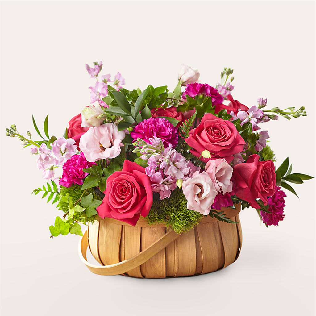 Radiance in Bloom Basket – Luxesse Roses, Herriman UT