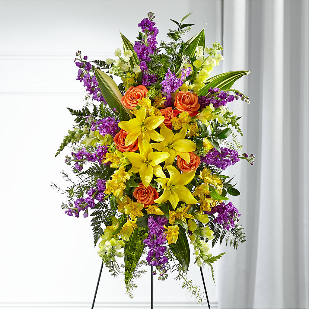 Thoughtful Prayers Standing Spray – Luxesse Roses, Herriman UT