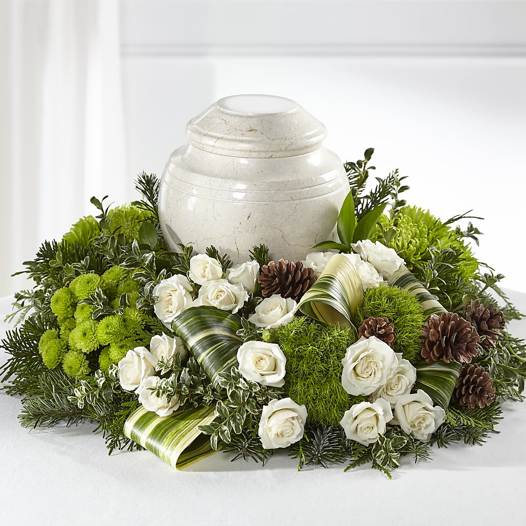 Precious Evergreen Cremation Adornment – Luxesse Roses, Herriman UT