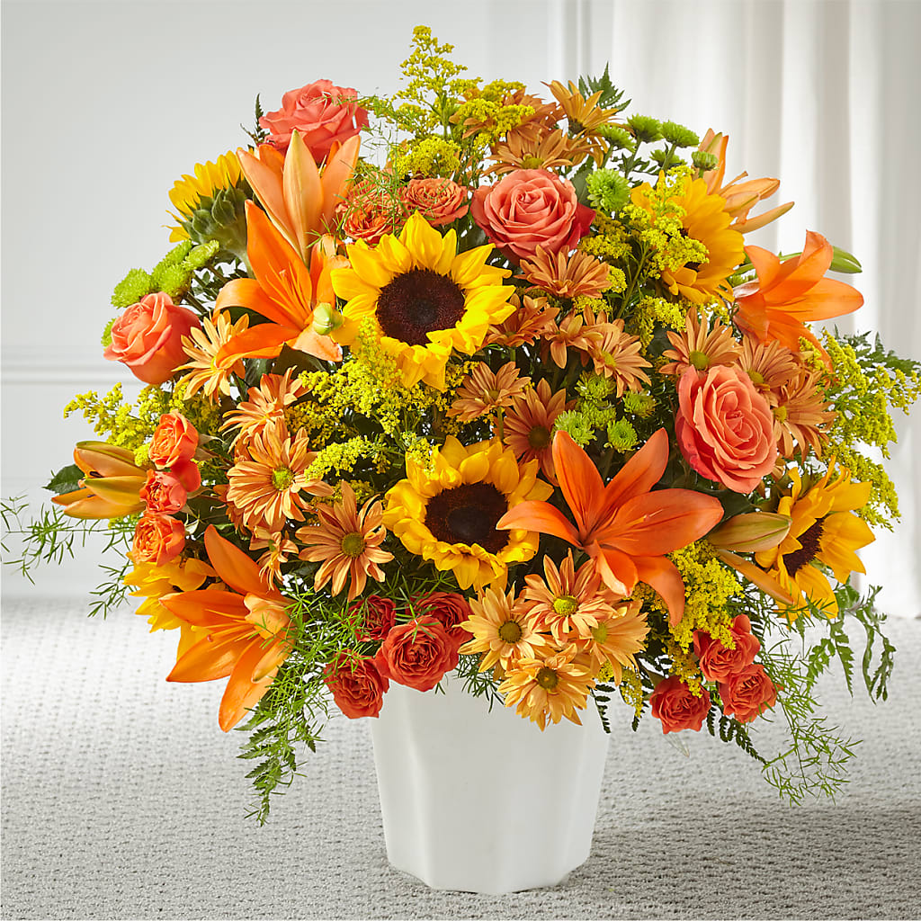 Harvest Thoughts Floor Basket – Luxesse Roses, Herriman UT