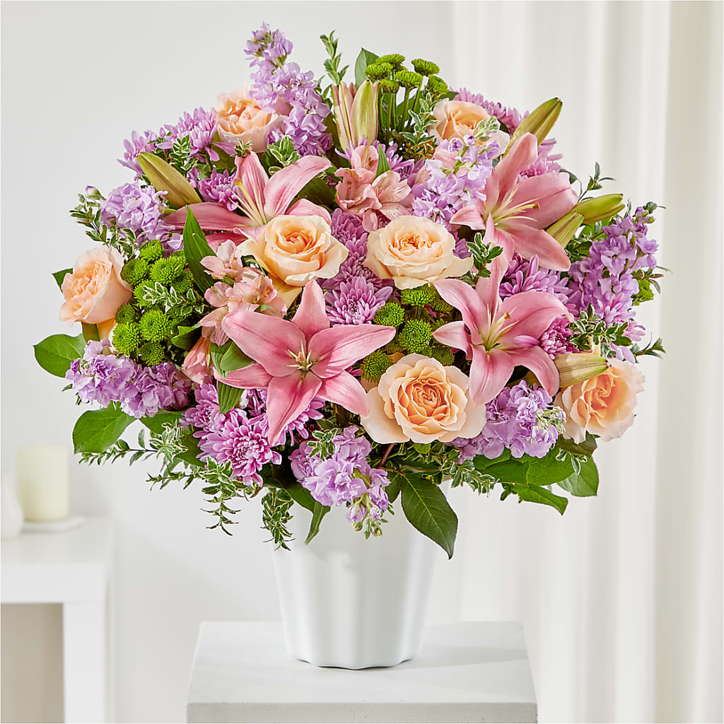 Supportive Embrace Tabletop Basket – Luxesse Roses, Herriman UT