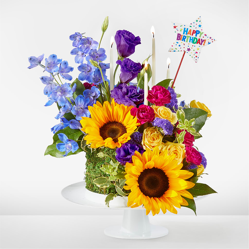 Star of the Day Floral Cake – Luxesse Roses, Herriman UT