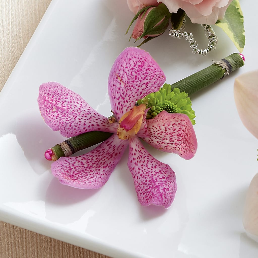 Pink Mokara Boutonniere – Luxesse Roses, Herriman UT