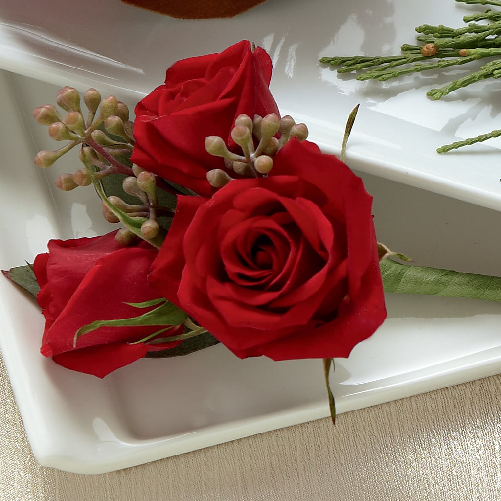 Red Spray Rose Boutonniere – Luxesse Roses, Herriman UT