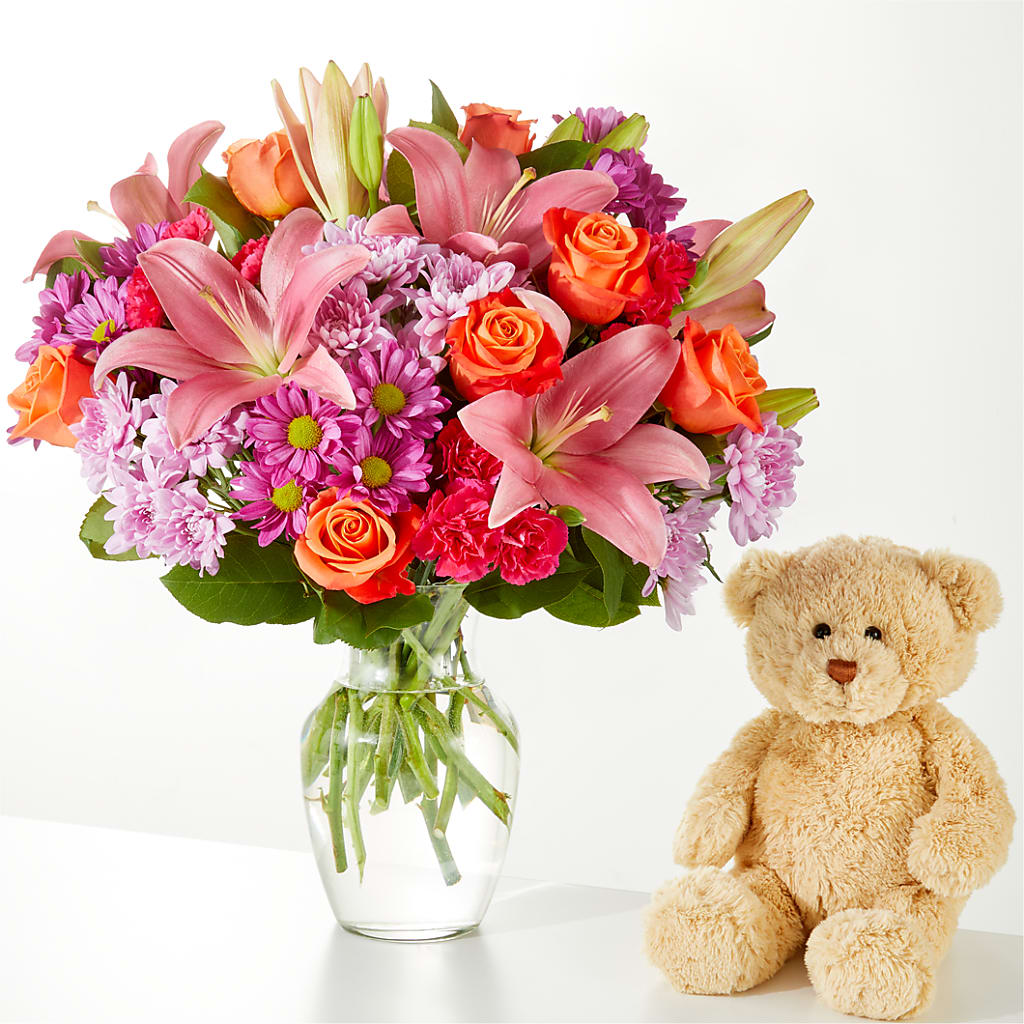One and Only Bouquet and Bear Bundle –  Luxesse Roses, Herriman UT