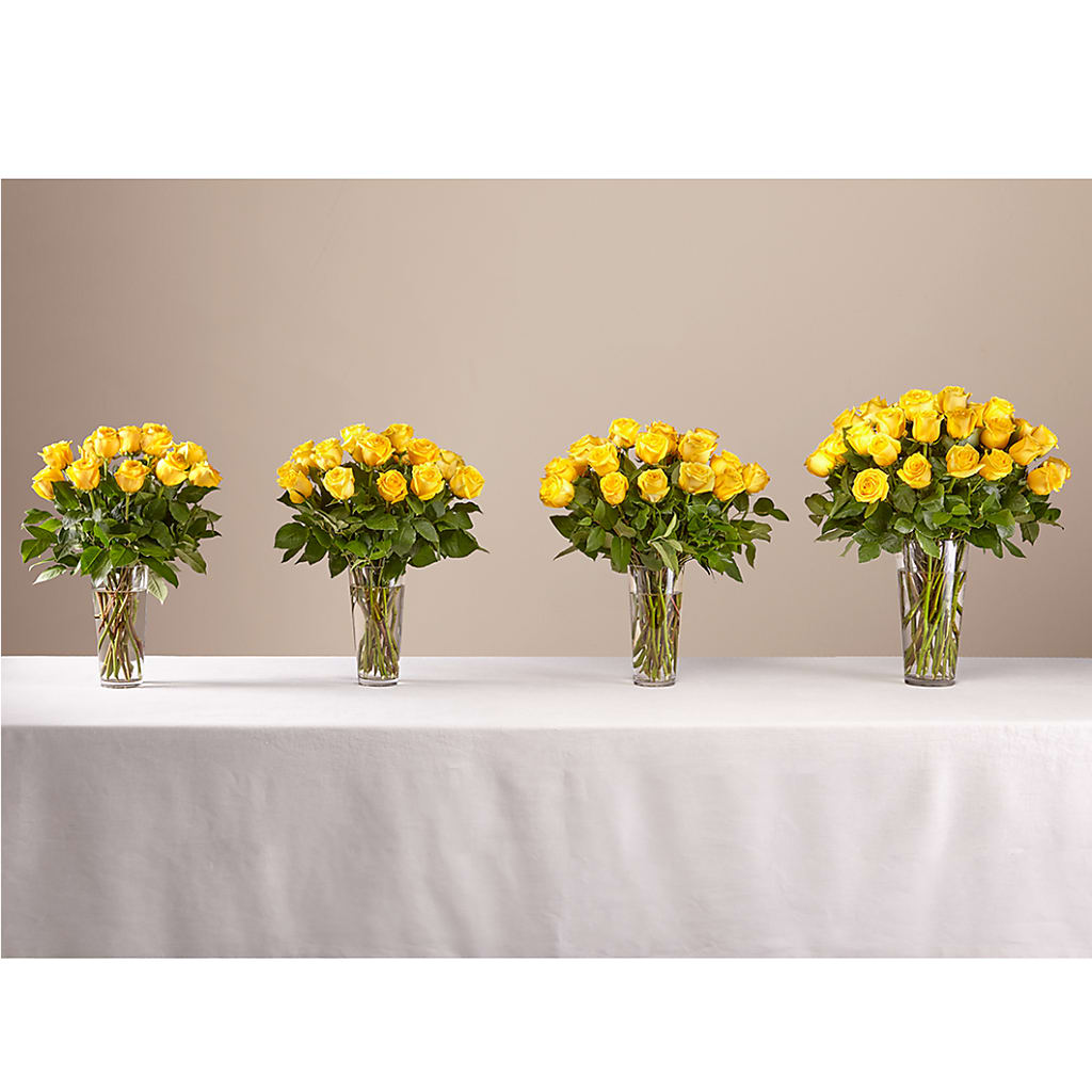 Long Stem Yellow Rose Bouquet –  Luxesse Roses, Herriman UT