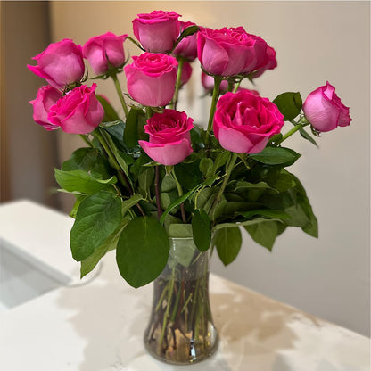 Long Stem Pink Rose Bouquet –  Luxesse Roses, Herriman UT