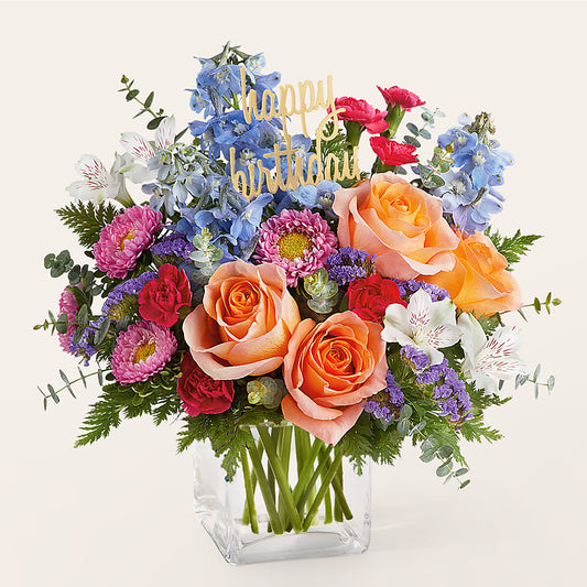 Birthday Bash Bouquet –  Luxesse Roses, Herriman UT