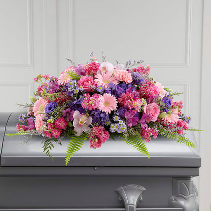 Glorious Garden Casket Spray –  Luxesse Roses, Herriman UT