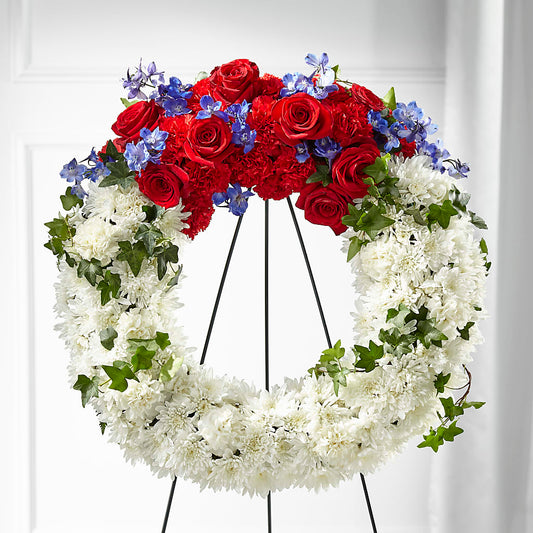 Patriotic Passion Wreath –  Luxesse Roses, Herriman UT