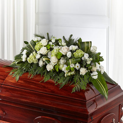Hopeful Gesture Casket Spray –  Luxesse Roses, Herriman UT