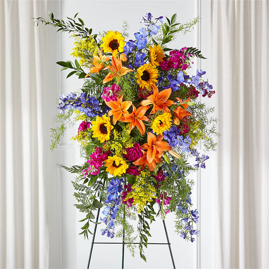 Sunlit Memories Standing Spray (Standard) –  Luxesse Roses, Herriman UT