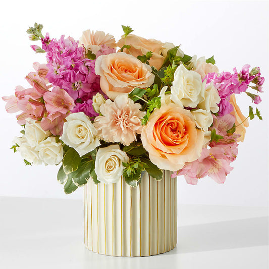 Paradise Bouquet with Ivory Vase –  Luxesse Roses, Herriman UT