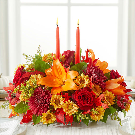 Autumn's Embrace Centerpiece –  Luxesse Roses, Herriman UT