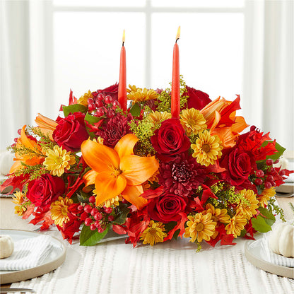 Autumn's Embrace Centerpiece –  Luxesse Roses, Herriman UT