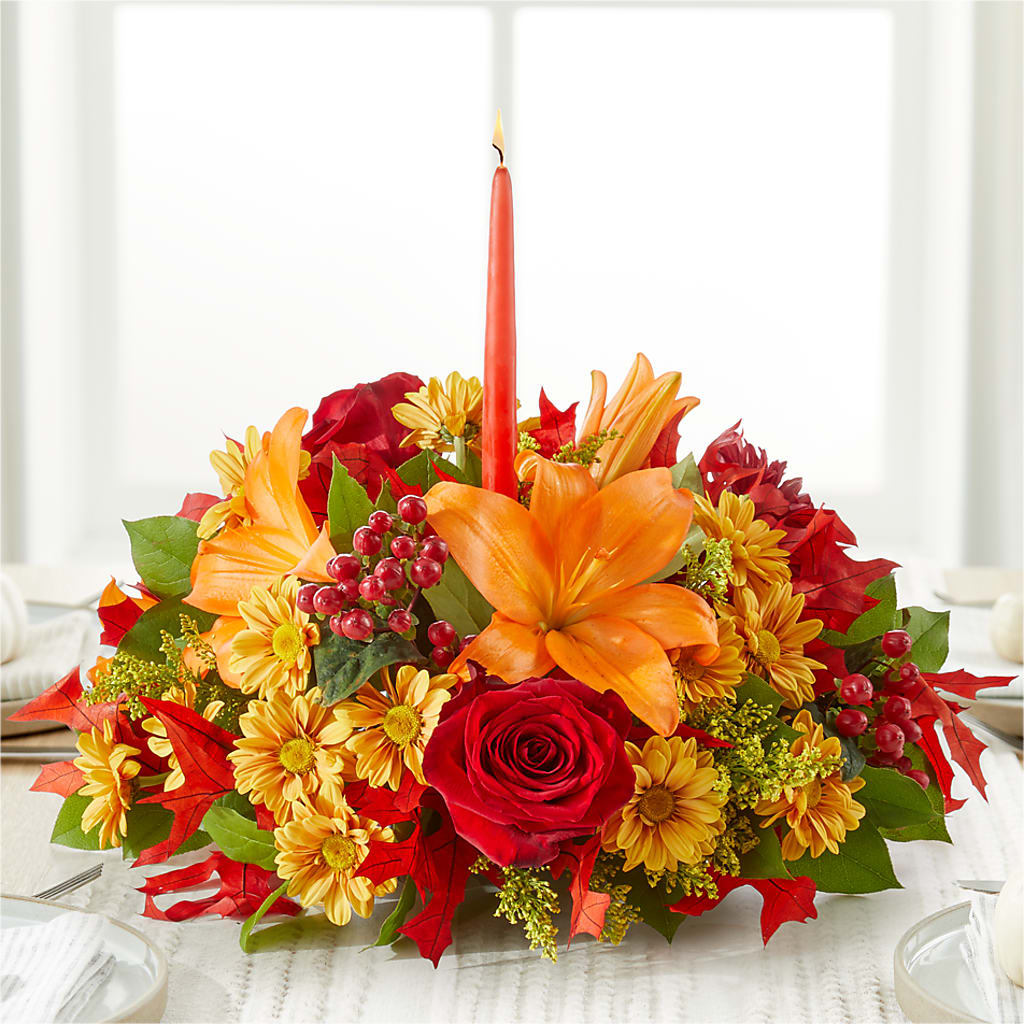 Autumn's Embrace Centerpiece –  Luxesse Roses, Herriman UT
