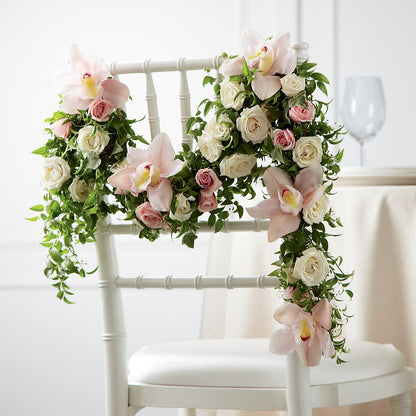 Orchid Rose Chair Décor –  Luxesse Roses, Herriman UT