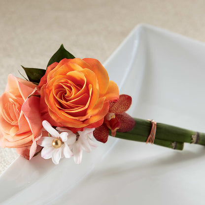Sunset Dream Boutonniere –  Luxesse Roses, Herriman UT