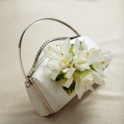 White Purse Decor –  Luxesse Roses, Herriman UT