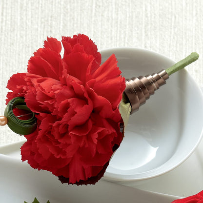 Red Carnation Boutonniere –  Luxesse Roses, Herriman UT