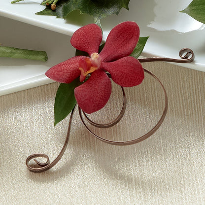 Red Mokara Boutonniere –  Luxesse Roses, Herriman UT